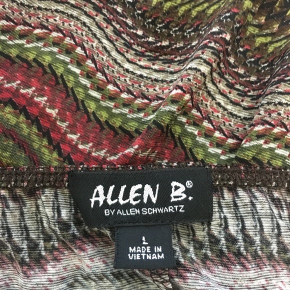 ALLEN B by Allen Schwartz BOHO Halter Dress SIZE L - Picture 6 of 7